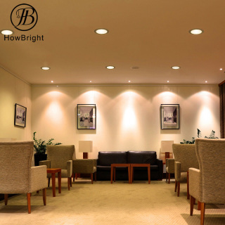 Frameless GU10 recessed down light with different color reflector