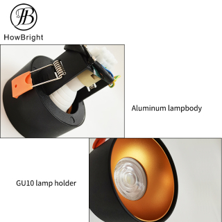 Recessed Down light GU10 Aluminum Fixtures Surface Decorative