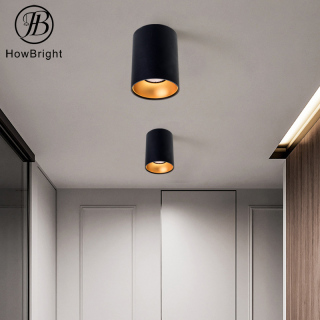 GU10 Surface Down Light Fixture Aluminum White Black Gold Color