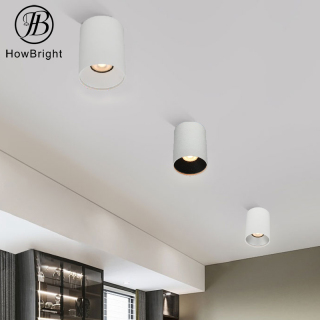 GU10 Surface Down Light Fixture Aluminum White Black Gold Color