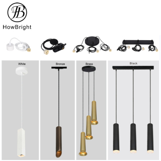 Modern White Black colorful Chandelier Ceiling Light Hanging spotlight GU10 Pendant Light fixture