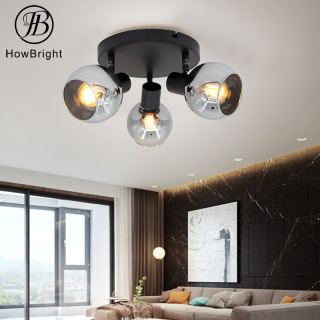 Lámpara de pared de cristal con foco E14 para iluminación del hogar