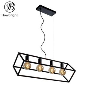 decorative Pendant Light, metal E14 E27 bulb Pendant lamp in Black Adjustable Length