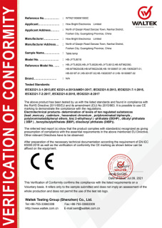Table lamp ROHS certificate