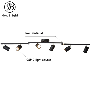 Ceiling Spot Lighting Fixtures GU10 Base Adjustable Track Lighting