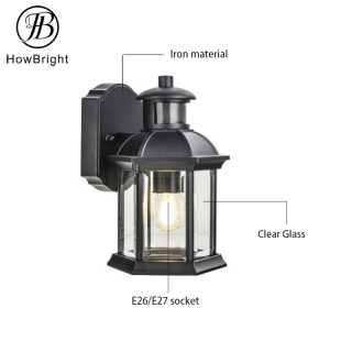 Durable Modern Glass Outdoor Wall Sconce