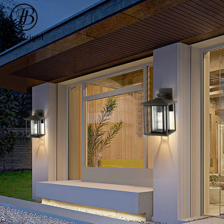 Durable Modern Glass Outdoor Wall Sconce