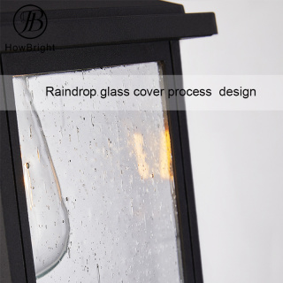 Durable Modern Glass Outdoor Wall Sconce