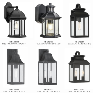 Durable Modern Glass Outdoor Wall Sconce