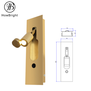 Reading Lamp Wall Lamp Gold White Black Rotating Led Wall Light With window
