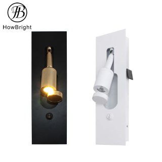 Reading Lamp Wall Lamp Gold White Black Rotating Led Wall Light With window