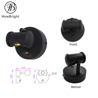 wall light spotlight with rotating cover reading lamp