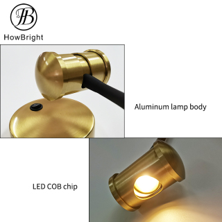 LED Wall Lamp Aluminum gooseneck LED Light with Cover