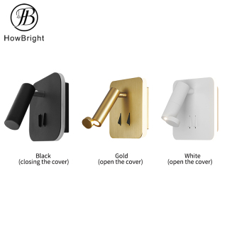 Modern LED Wall Lamp with Window Hotel Bedrooms Bedside Reading Light