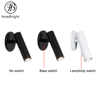 Adjustable 350 Degree Rotatable LED Headboard Wall Lamp