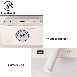 3W aluminum down lighting bedroom led reading light