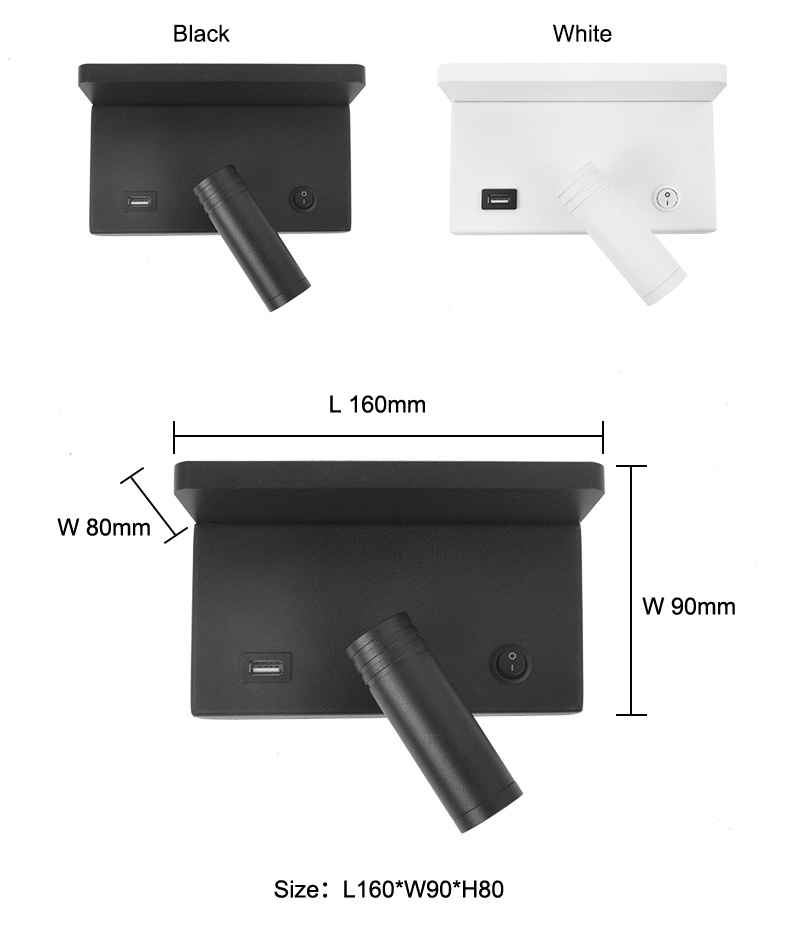 Aluminum LED Reading Light