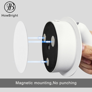 Magnetic LED wall lamp No punching Rechargeable wall light
