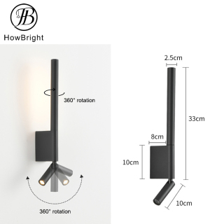 9W up down LED Wall Sconces Rotatable wall lamp LED Wall Light