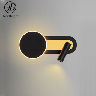 Gold foil decorative wall lamp Universal reading lamp