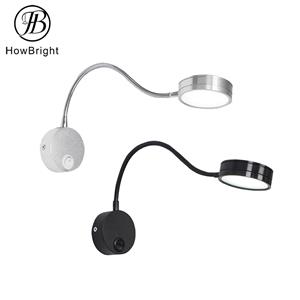 Gooseneck Spotlight Hotel Bedside LED Reading Wall Lamp