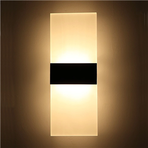 Aluminium Acrylic Silver Warm White Indoor Led Wall Light