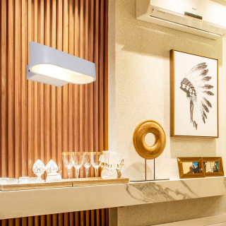 wall lamp IP20 3W metal White Black Indoor sconces light