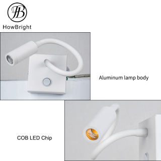 Indoor Wall Sconce Light Modern LED Bedroom Bedside Lamp