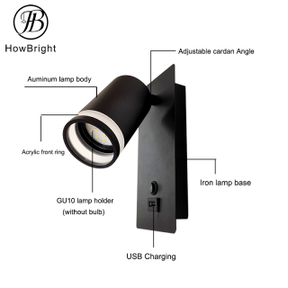 Aluminum GU10 Frame LED Wall Lamp