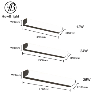 Long Strip LED Wall Light Outdoor Waterproof Wall Lamp