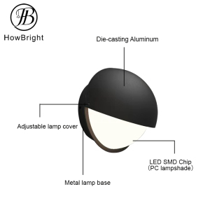 Adjustable lamp cover Sconce Wall Lamp 12W Modern IP54 Outdoor Light LED Wall Light