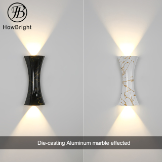 Die-casting Aluminum marble finishing wall lamp LED outdoor wall light