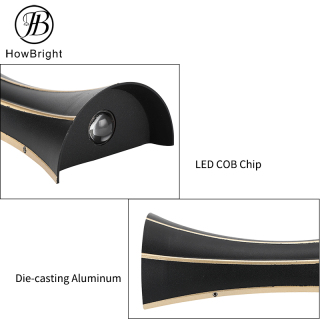 Die-casting Aluminum marble finishing wall lamp LED outdoor wall light