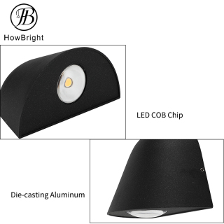 Modern Led Up Down Wall Light Ip54 Outdoor Wall Lamps
