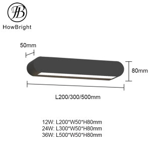 long LED WALL LAMP long Aluminum Outdoor Waterproof IP54