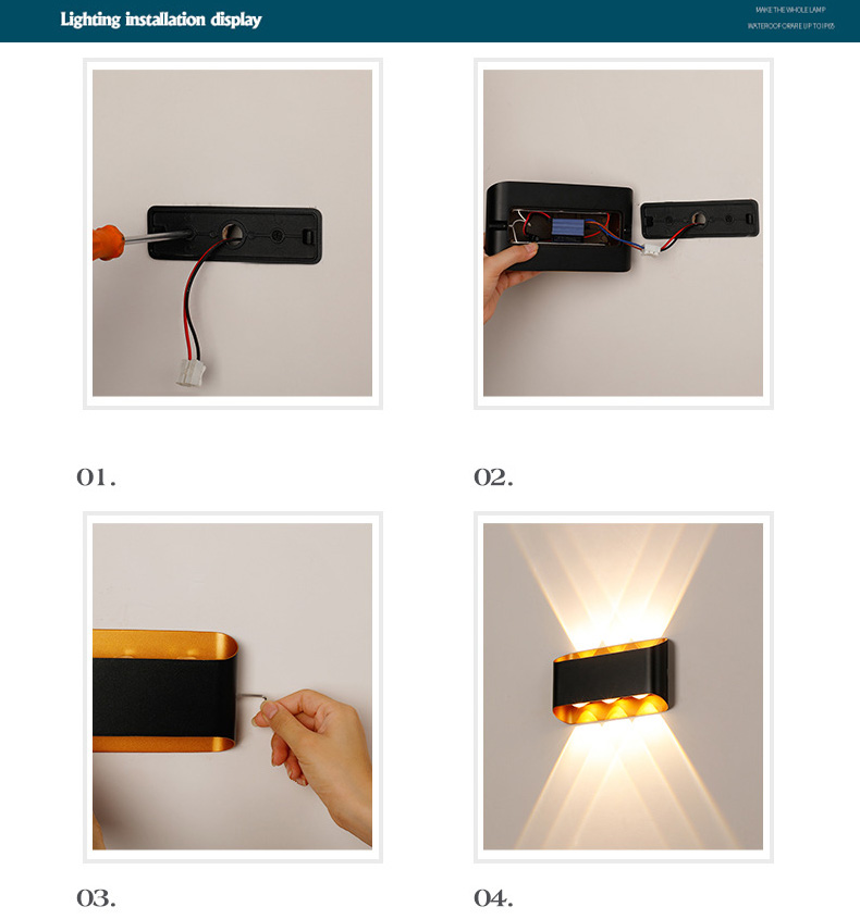 LED wall light