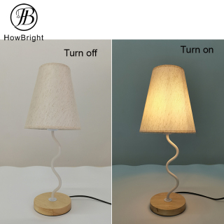 Nordic Fabric Metal Table Lamp for Living Room Bedroom