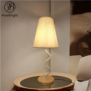 Nordic Fabric Metal Table Lamp for Living Room Bedroom