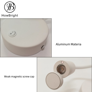 LED Wall Lamp With Rotating Cover COB Wall Light