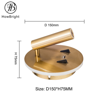 LED wall lamp geometric square aisle hallway LED wall light