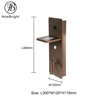 Hotel & Bedroom Lighting with Wireless Charging