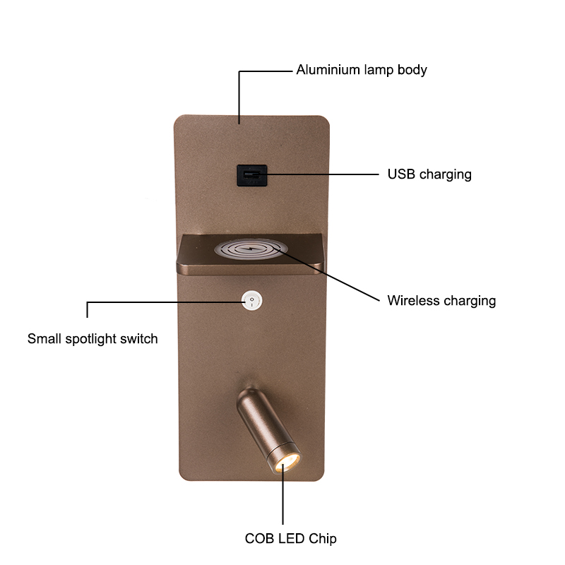 Wireless Charging Wall Lamp