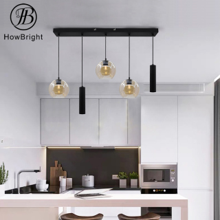 Glass Chandelier Round Ball Pendant Lamp Hanging Pendant Light