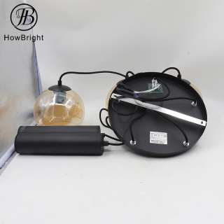 Glass Chandelier Round Ball Pendant Lamp Hanging Pendant Light