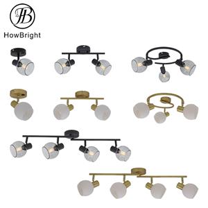 Retro loft smoky glass pendant light creative personality restaurant bar table industrial adjustable led chandelier