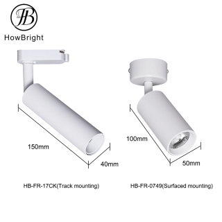 High Brightness Office Store Home White Black Aluminum 10W 20W 30W Ceiling LED Track Light