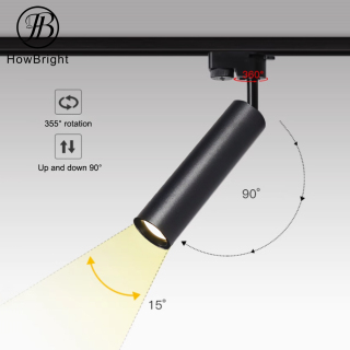 High Brightness Office Store Home White Black Aluminum 10W 20W 30W Ceiling LED Track Light