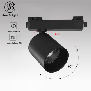Iluminación de riel para interiores, empotrada en el techo, montaje en riel, 2 a 4 cables, 12 W, 20 W, 30 W, 40 W, focos LED ajustables para riel