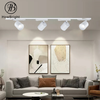 Iluminación de riel para interiores, empotrada en el techo, montaje en riel, 2 a 4 cables, 12 W, 20 W, 30 W, 40 W, focos LED ajustables para riel