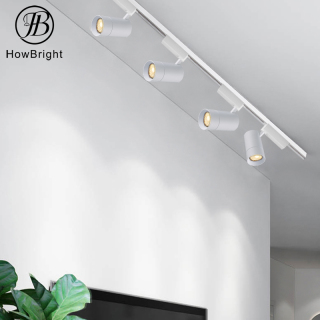 Commercial Lighting White Black Aluminum 10W 20W 30W Ceiling LED Track Light